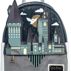 Loungefly Harry Potter Castle Backpack - Blue and Gray
